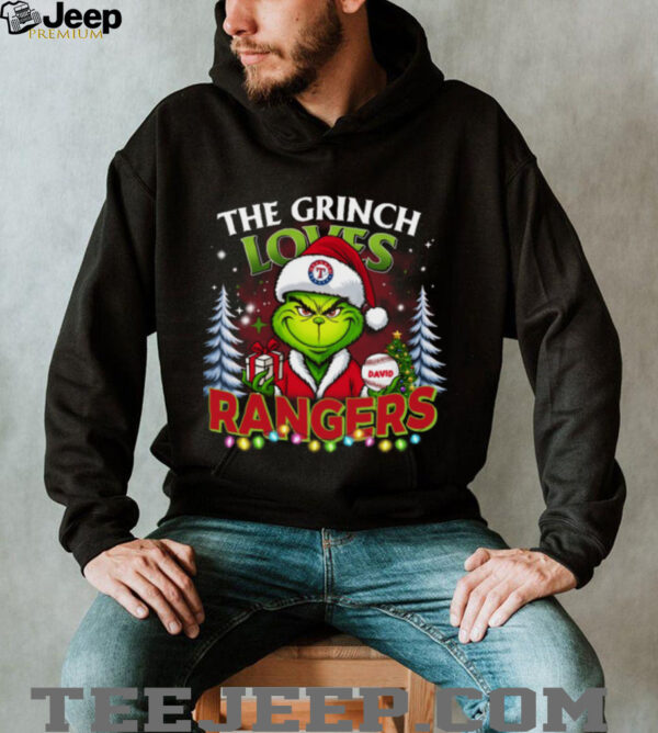 Rangers Grinch Tee – MLB Family Christmas Shirt