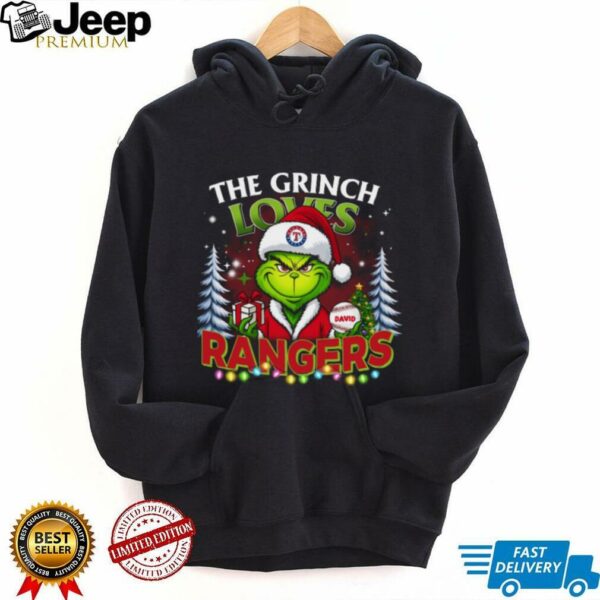 Rangers Grinch Tee – MLB Family Christmas Shirt