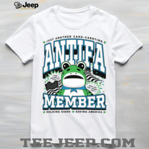 Raygun Clothing Store Just Another Card Carrying ANTIFA Member Frogs Tee