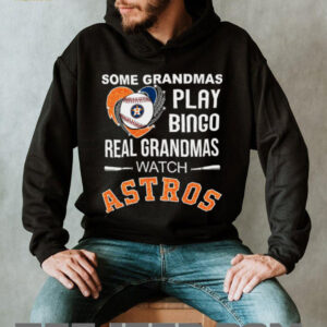 Real Grandmas Watch Houston Astros Baseball Diamond Heart Shirt