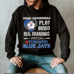 Real Grandmas Watch Toronto Blue Jays Baseball Diamond Heart Shirt