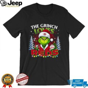 Reds Family Holiday Shirt – Grinch Custom Tee – Personalized MLB Christmas Gift