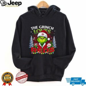 Reds Family Holiday Shirt – Grinch Custom Tee – Personalized MLB Christmas Gift