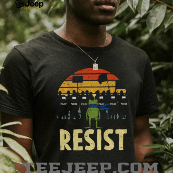 Resist Portland Frog Protest Rage Against The Machine vintage shirt