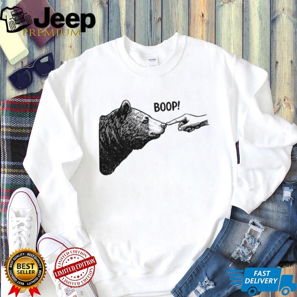 Retro Bear Finger Touching Nose Boop shirt