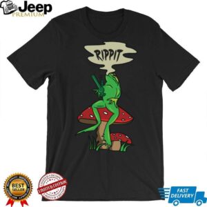 Retro Rippit Frog On Toadstool Chill Shirt