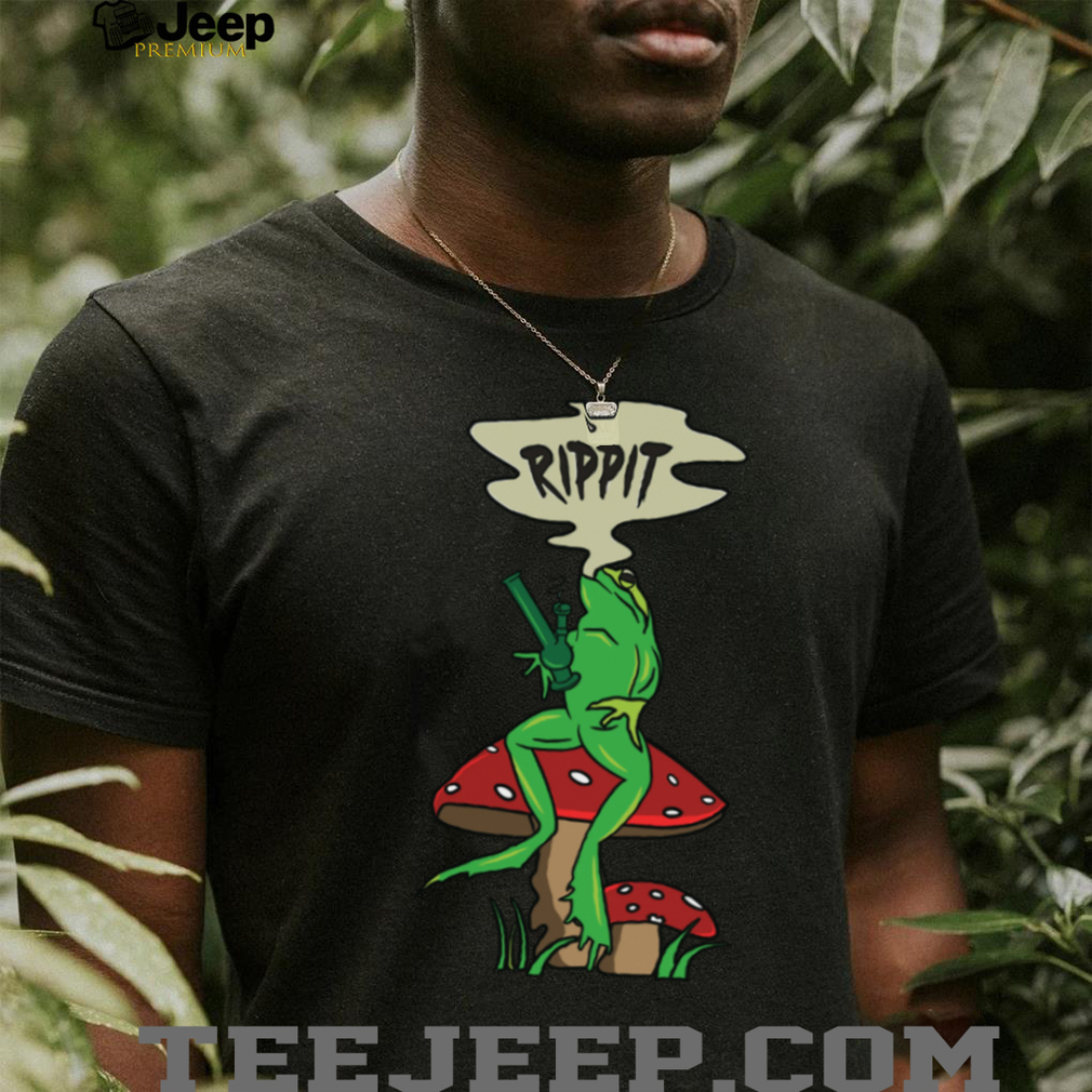 Retro Rippit Frog On Toadstool Chill Shirt Retro Rippit Frog On Toadstool Chill Shirt