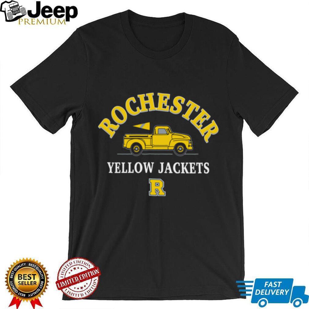 Rochester Yellow Jackets Truck Logo College Spirit TShirt Rochester Yellow Jackets Truck Logo College Spirit TShirt