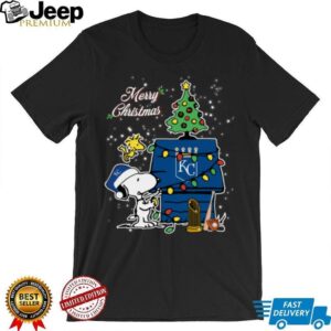 Royals Shop Merry Christmas With Snoopy Baby Kansas City Royals T Shirt