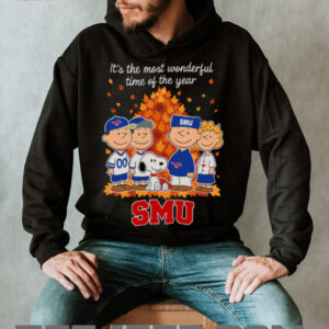 SMU Mustangs x Peanuts Fall T Shirt It’s the Most Wonderful Time of the Year
