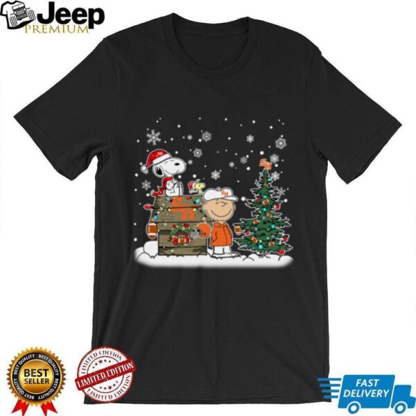 Sam Houston Bearkats Snoopy Charlie Brown Christmas Holiday T Shirt