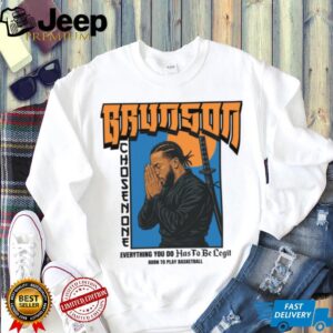 Samurai Brunson Chosen One Knicks Manga Basketball Shirt