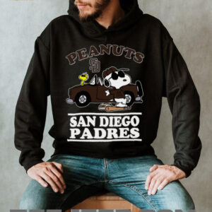 San Diego Padres Snoopy Peanuts Car Baseball T Shirt