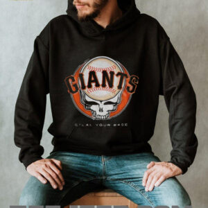 San Francisco Giants Steal Your Base Grateful Dead skull MLB shirt