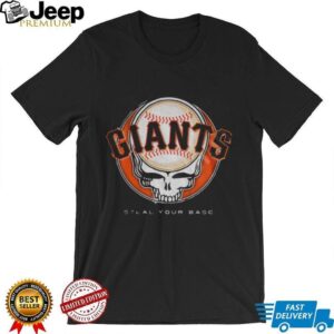 San Francisco Giants Steal Your Base Grateful Dead skull MLB shirt