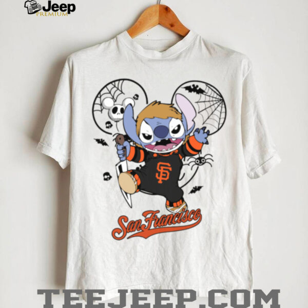 San Francisco Giants Stitch Michael Halloween 2025 T Shirt