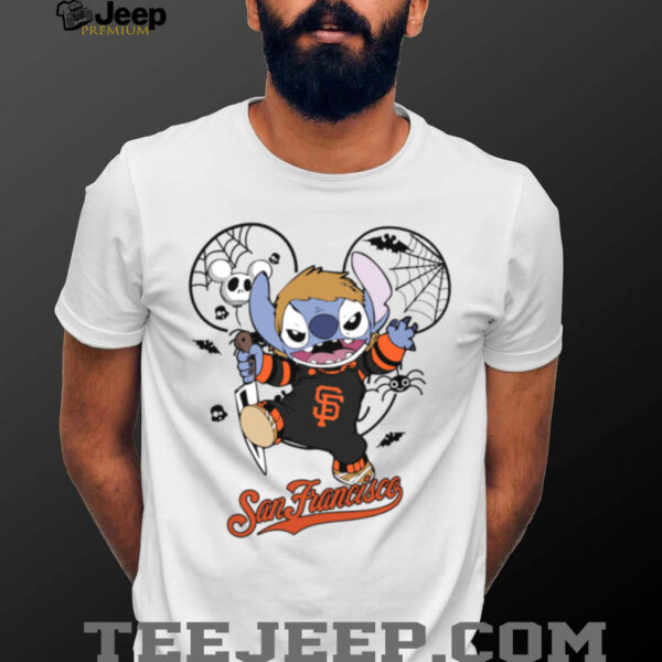 San Francisco Giants Stitch Michael Halloween 2025 T Shirt