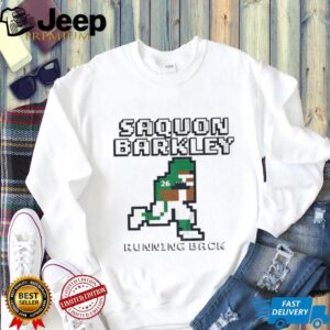 Saquon Barkley Running Back 8 bit Philadelphia Eagles NFL Football 2025 shirt