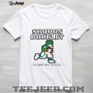 Saquon Barkley Running Back 8 bit Philadelphia Eagles NFL Football 2025 shirt