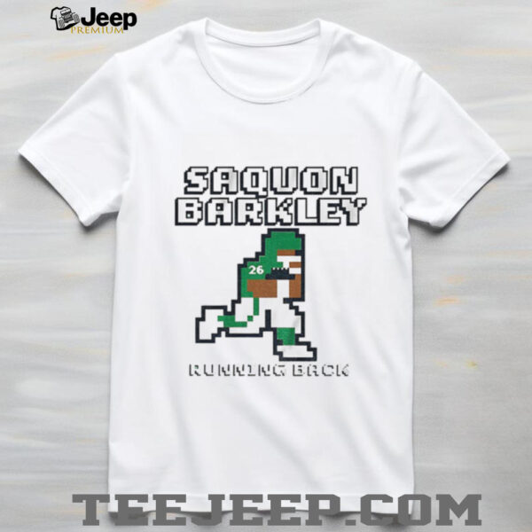 Saquon Barkley Running Back 8 bit Philadelphia Eagles NFL Football 2025 shirt