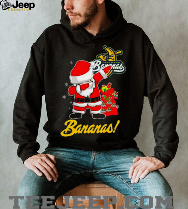 Savannah Bananas Christmas Santa Dab T Shirt