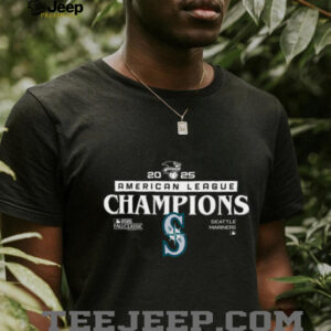 Seattle Mariners 2025 American League Champions ALCS Laurel Emblem T Shirt