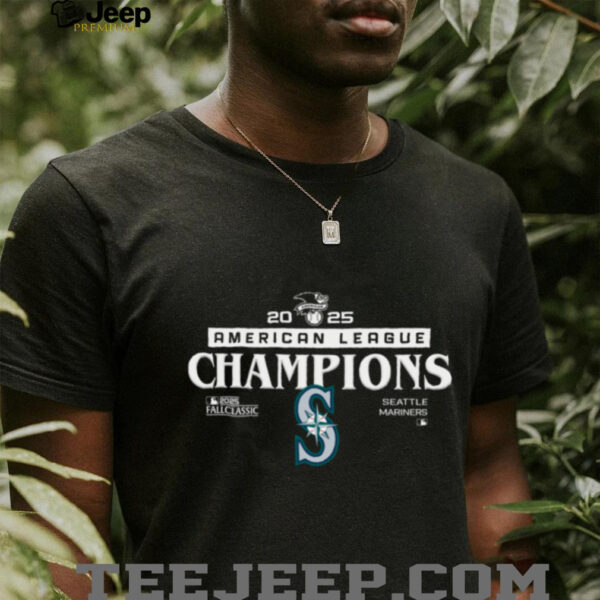 Seattle Mariners 2025 American League Champions ALCS Laurel Emblem T Shirt
