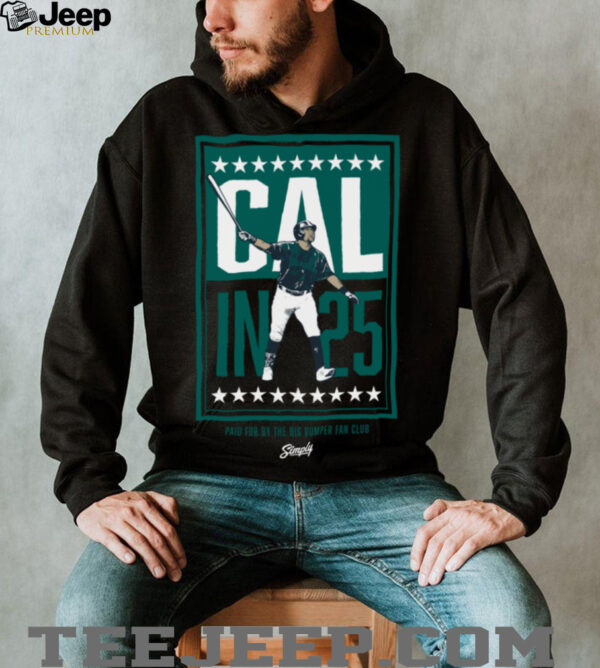 Seattle Mariners Cal Raleigh Cal In 25 MLB Baseball T Shirt
