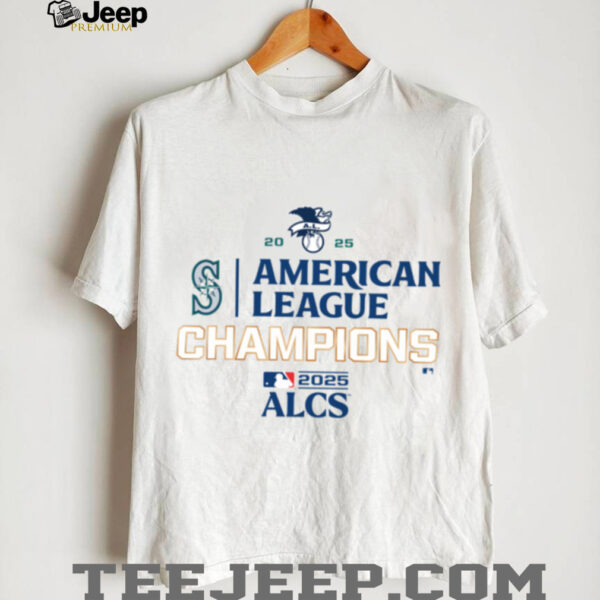 Seattle Mariners Fanatics 2025 American League Champions Locker Room T Shirt