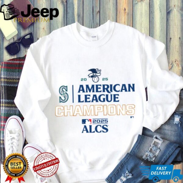 Seattle Mariners Fanatics 2025 American League Champions Locker Room T Shirt