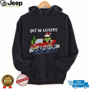 Seattle Mariners Grinch Christmas T Shirt Get In Losers We’re Stealing Christmas Holiday Tee