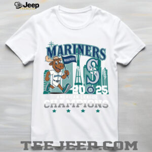 Seattle Mariners Mascot 2025 American League Champions T Shirt