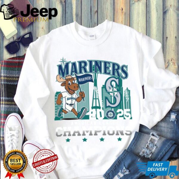 Seattle Mariners Mascot 2025 American League Champions T Shirt