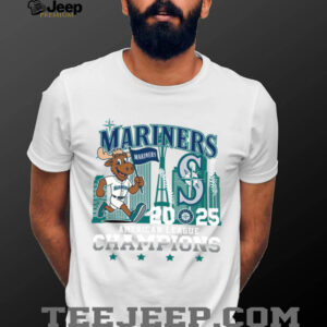 Seattle Mariners Mascot 2025 American League Champions T Shirt