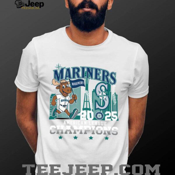 Seattle Mariners Mascot 2025 American League Champions T Shirt