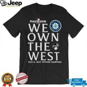 Seattle Mariners Navy 2025 We Own The West Al West Division Champions T Shirt
