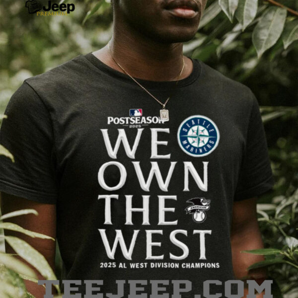 Seattle Mariners Navy 2025 We Own The West Al West Division Champions T Shirt