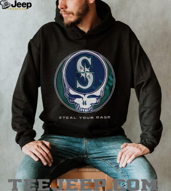 Seattle Mariners Steal Your Base Grateful Dead skull MLB shirt