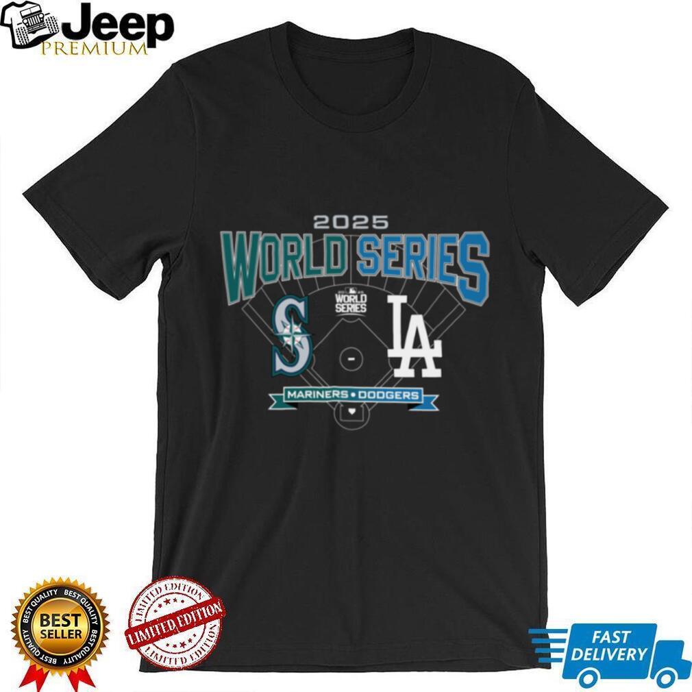 Seattle Mariners Vs Los Angeles Dodgers 2025 MLB World Series Change Up Matchup T Shirts Seattle Mariners Vs Los Angeles Dodgers 2025 MLB World Series Change Up Matchup T Shirts