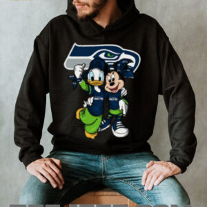 Seattle Seahawks Mickey Mouse and Donald Duck T Shirt