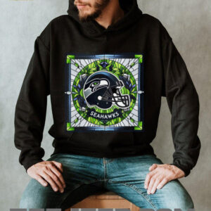 Seattle Seahawks Stained Glass Helmet T Shirt