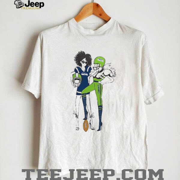 Seattle Seahawks Womens Grey Football GirlsShirt