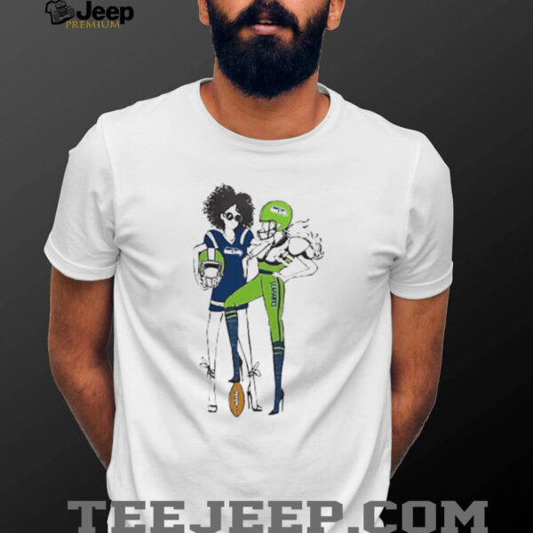 Seattle Seahawks Womens Grey Football GirlsShirt