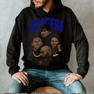 Shohei Ohtani Yoshinobu Yamamoto Freddie Freeman and Mookie Betts big face LA Dodgers MLB Baseball shirt