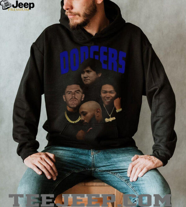 Shohei Ohtani Yoshinobu Yamamoto Freddie Freeman and Mookie Betts big face LA Dodgers MLB Baseball shirt