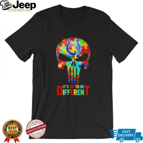 Skull Indianapolis Colts it’s ok to be different shirt