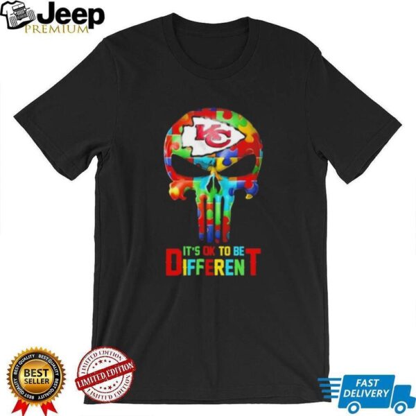 Skull Kansas City Chiefs it’s ok to be different shirt