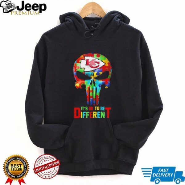 Skull Kansas City Chiefs it’s ok to be different shirt