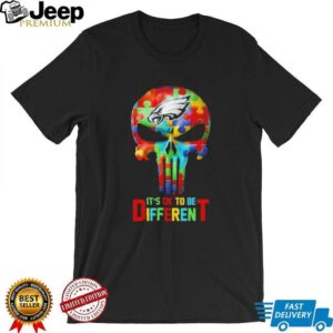 Skull Philadelphia Eagles it’s ok to be different shirt