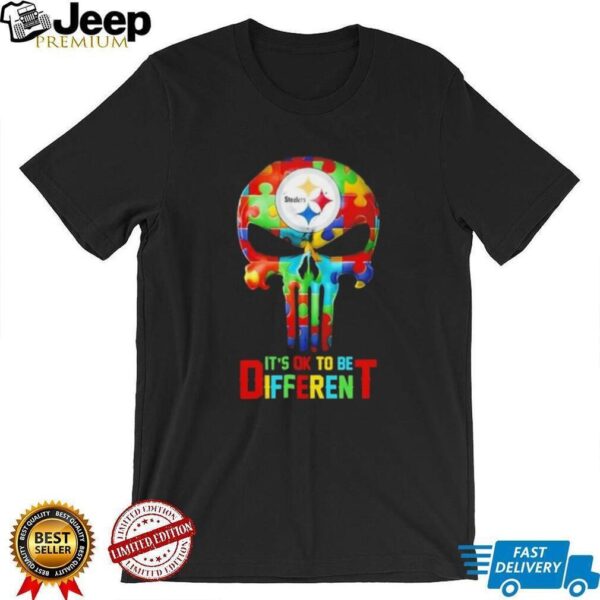 Skull Pittsburgh Steelers it’s ok to be different shirt